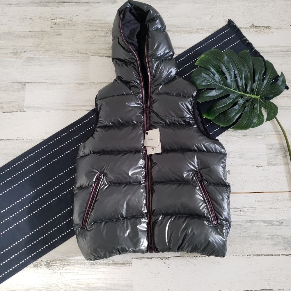 Ecoalf Lake City Down Vest Deep Forest Green NWT Size Medium